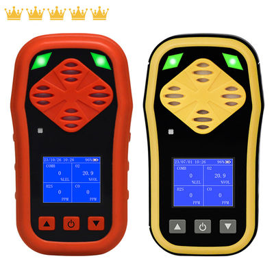 IP67 Przenośny osobisty monitor gazu H2S CO O2 LEL z baterią