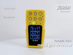 BTQ-YA-C100FT Ręczny wykrywacz gazu Przenośny 6 w 1 Wielofunkcyjny wykrywacz gazu z CE FCC ROSH